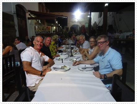 Our welcome dinner in Mindelo, Cape Verdes Our welcome dinner in Mindelo, Cape Verdes